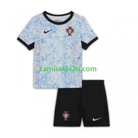 Camisolas de futebol Portugal Criança Equipamento Alternativa Euro 2024 Manga Curta